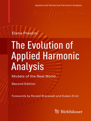 cover image of The Evolution of Applied Harmonic Analysis
